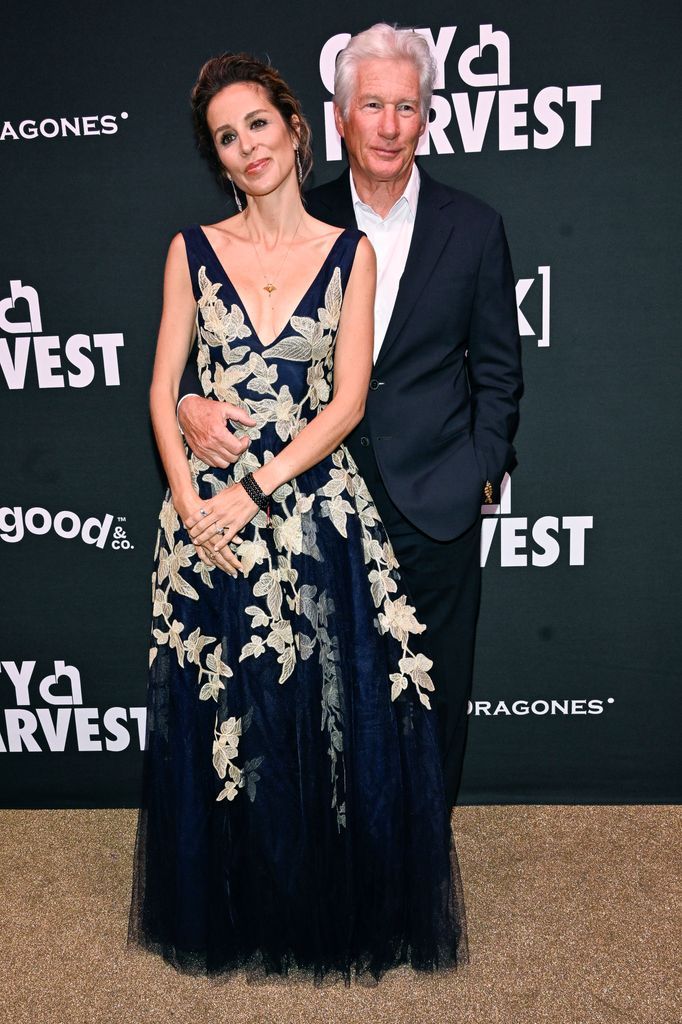 Alejandra Silva and Richard Gere at the Carnival Balefic Gala in Cipriani, New York