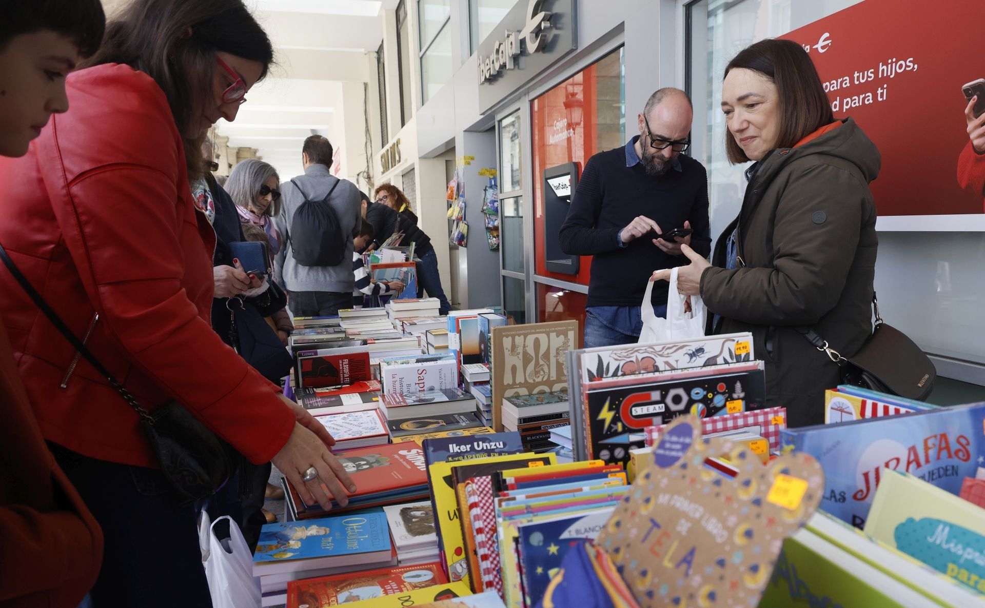 Books take the main street of Palencia