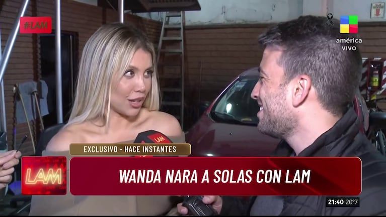 Wanda Nara spoke in LAM (Photo: capture of America).