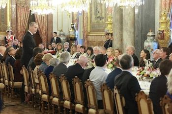 Felipe VI at lunch