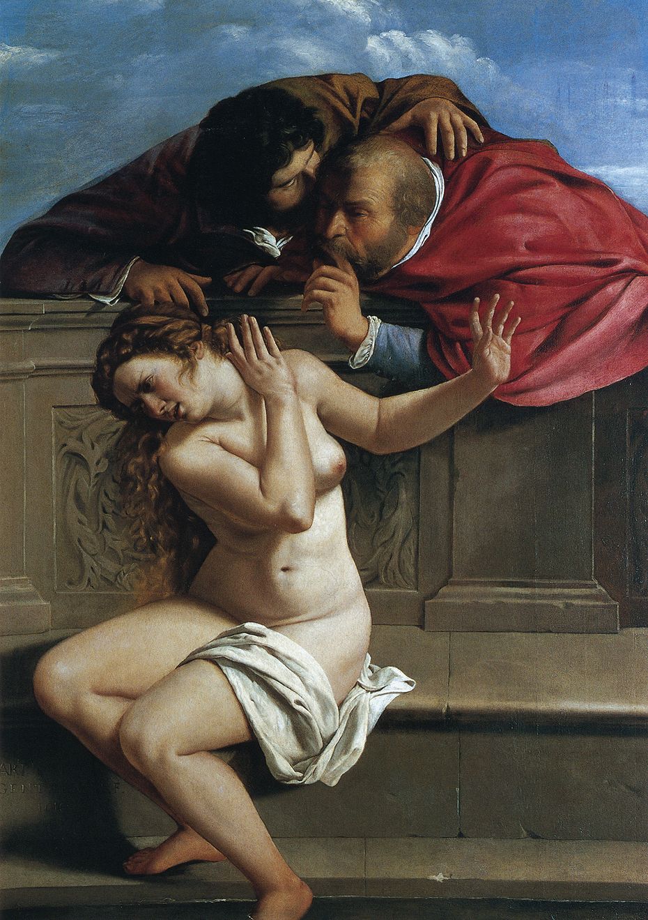 Susana y Los Viejos, 1610, Artemisia Genttileschi. Art collections Graf von Schönborn, Pommersfelden (Alemania). © AKG-Images / Mportfolio / Electa