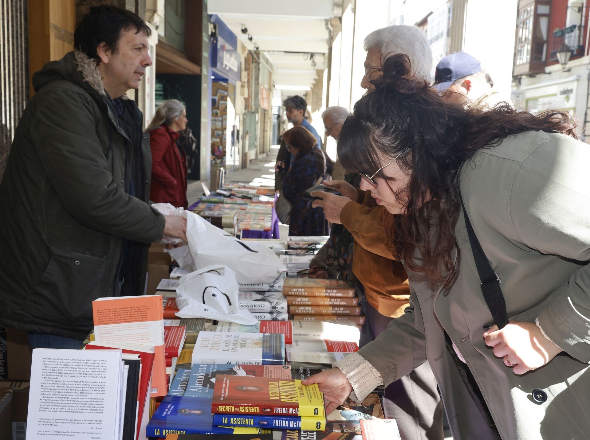 Books take the main street of Palencia