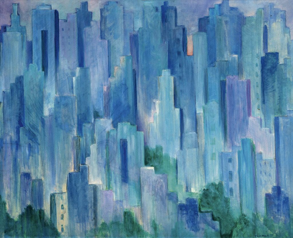 Tarsila do Amaral, La Metropolis, 1958. Colección Maria Bernadette Ortiz Nascimento