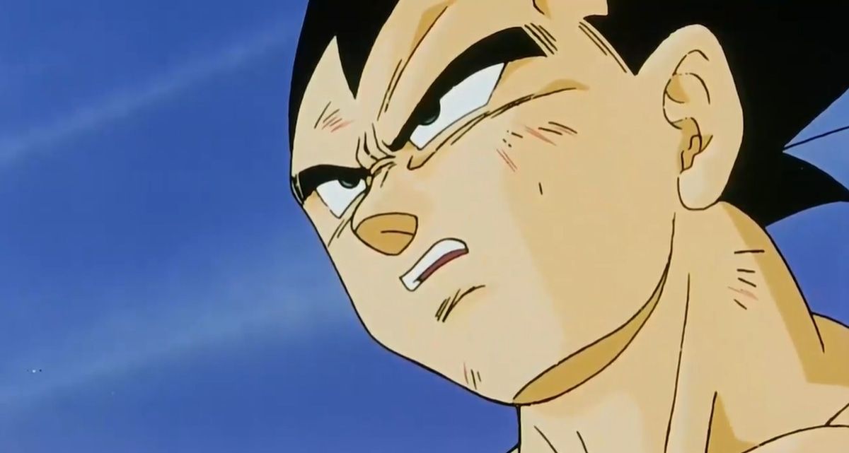 'Vegeta' watching carefully how 'Goku' fights with all its forces against 'Kid Buu' on the planet 'supreme'. (Photo: Toei animation)