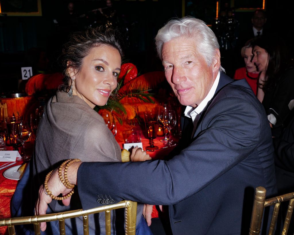 Alejandra Silva and Richard Gere at the Carnival Balefic Gala in Cipriani, New York