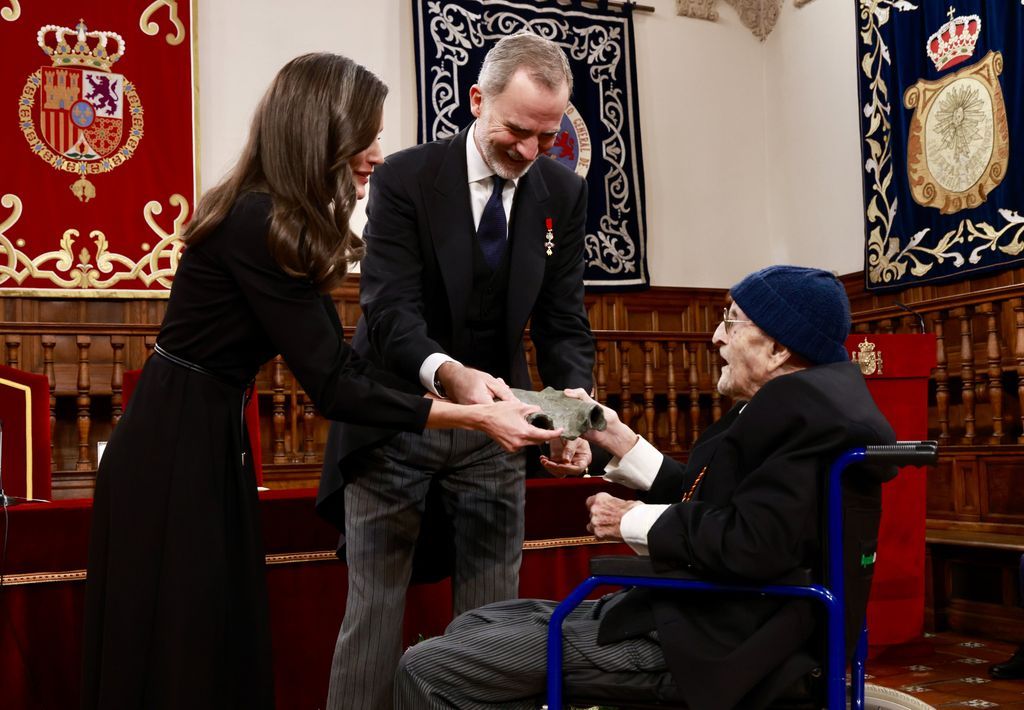 The Kings Felipe and Letizia at the Cervantes 2024 Award that has been delivered to Álvaro Pombo