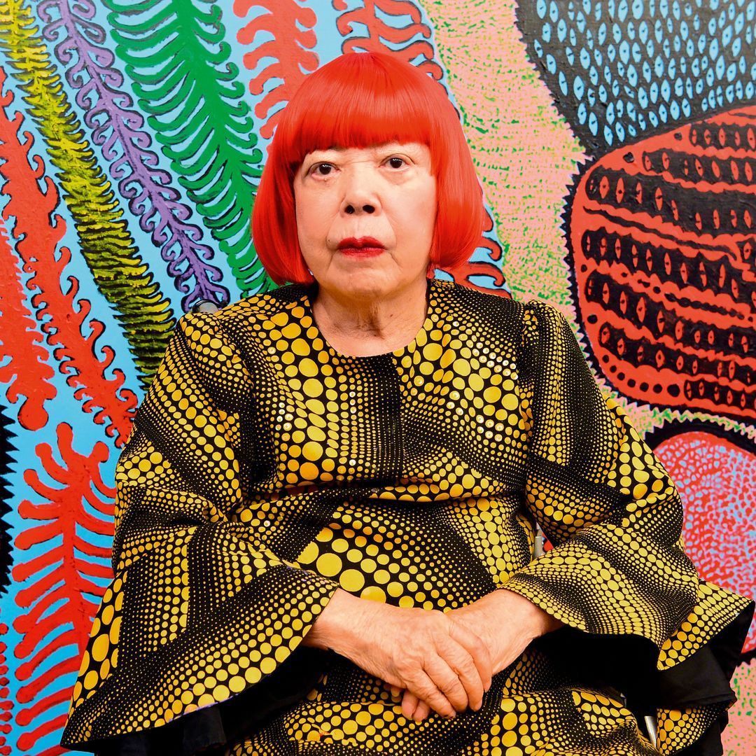 Yayoi in the museum that bears his name in Tokyo.