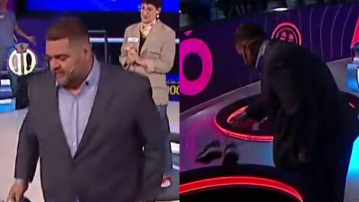 Darío Barassi gave his shoes to a participant who lost