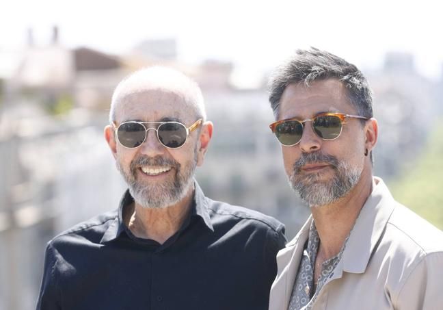 Miguel Fill and Hugo Silva presented 'good luck' at the BCN Film Fest.