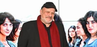 They were Riklis in front of a poster of the movie 'Read Lolita in Tehran'