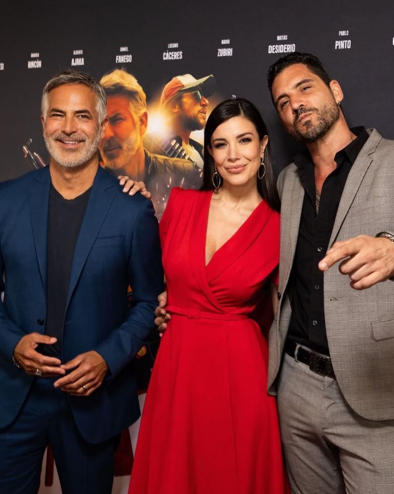 Matías Desiderio, Dolph Lundgren, Andrea Rincón and Guillermo Zapata