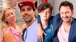 Nicole Neumann, his children, Manu Urcera, Benjamin and Bautista in Formula 1 in Miami