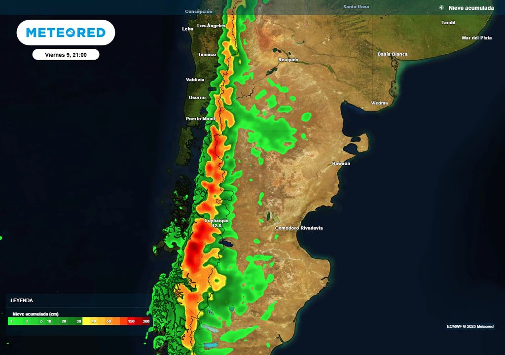 Snowfall, snow, alert, Patagonia, Argentina, forecast Snowfall, snow, alert, Patagonia, Argentina, forecast