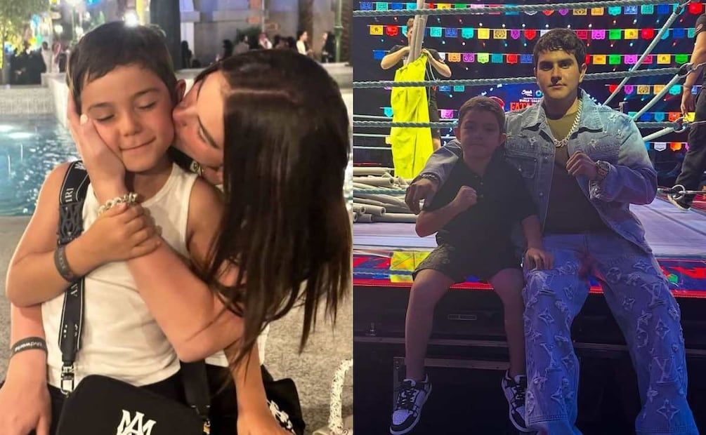 Emily Cinamon and Jaziel Avilez with little Saúl Adiel / Photos: Instagram @emilyc.alvarez, @jazielavilezoficial