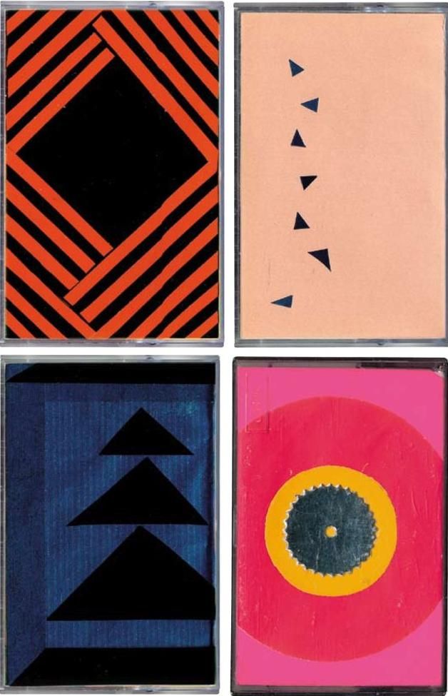 Casetes of The Breeders, Pixies, Blondie and 'Various', the first three created by Miguel Caballero and La Cuarta by Jasone Anso.