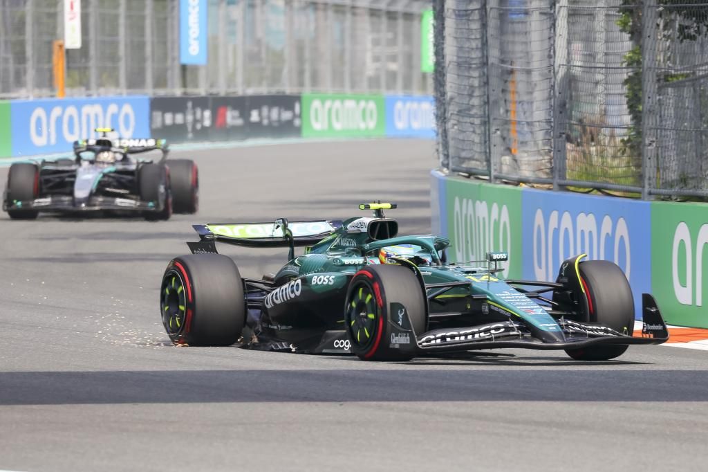 Alonso, in action.