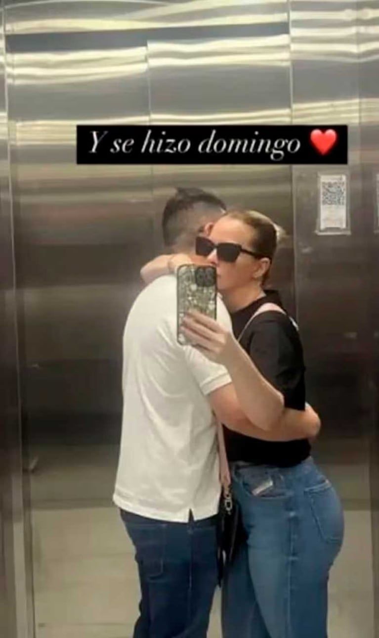 Alejandra Maglietti and her boyfriend in the post on Instagram (Photo: @alemaglietti)
