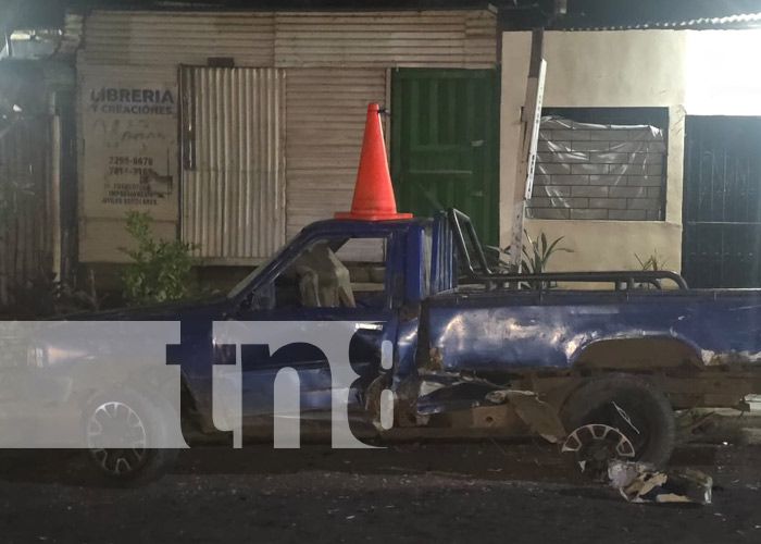 Photo: Triple collision in the Sandino / TN8 memorial