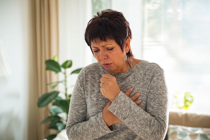Persistent cough can be a symptom of heart failure. Photo Shuttersock.