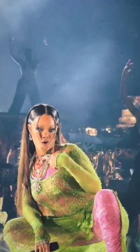 Rihanna at a private party in India
