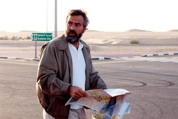 During the filming of Syriana