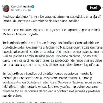 Mayor Carlos Fernando Galán