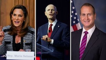 María Elvira Salazar, Rick Scott