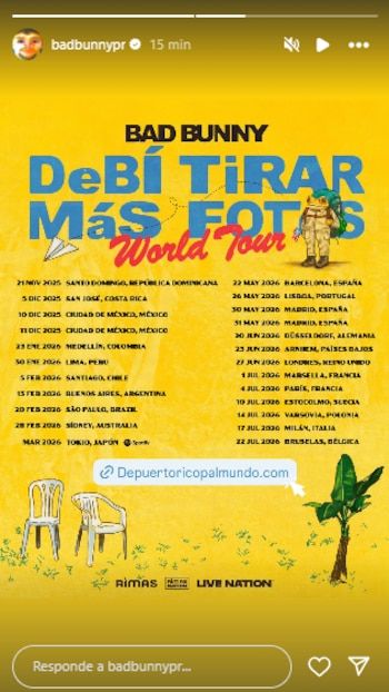 Bad Bunny will begin his tour