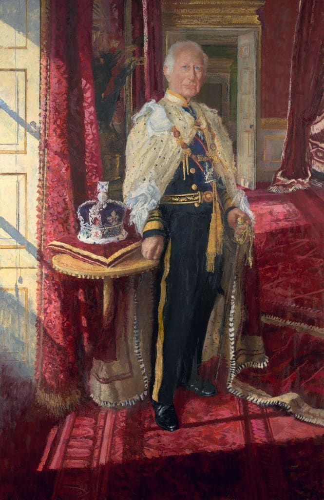 King Carlos III picture in his coronation