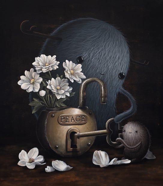 Jair Meza's work has evolved to play themes subtle, such as the war between Russia and Ukraine. Image: Special.
