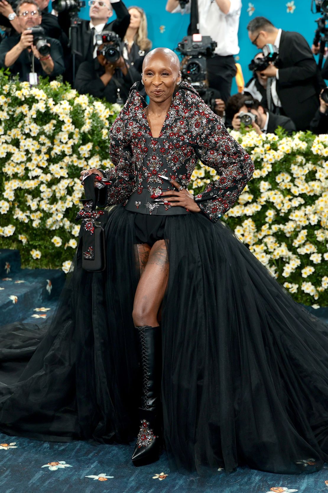 For Cynthia Erivo’s fourth Met Gala appearance, the “Wicked” star donned a custom Givenchy look by the house’s creative director, Sarah Burton.