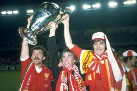 Graeme Souness, Kenny Dalliish and Alan Hansen, with the 1980-81 Champions League