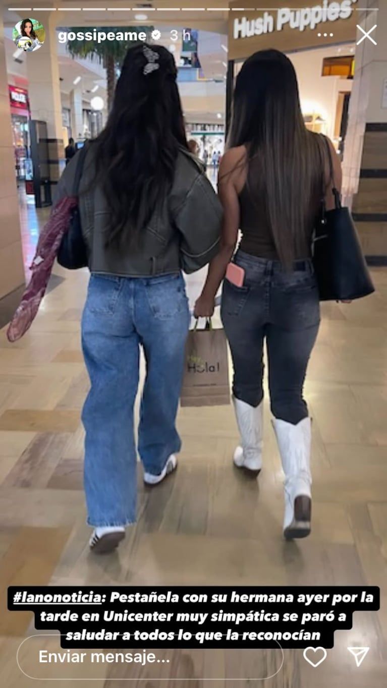 Daniela Celis on the weekend (Photo: Instagram capture/@gossipeame).