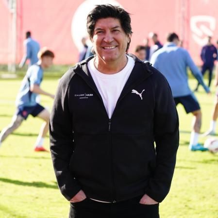 The Chilean Iván Zamorano, former Delivero of Sevilla FC