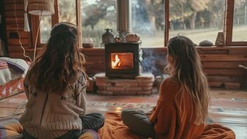 The stove does not emit gases