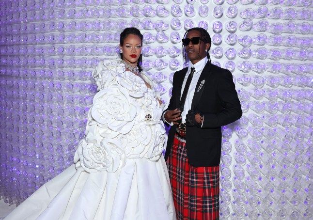 Rihanna and A$AP Rocky at 2023 Met Gala