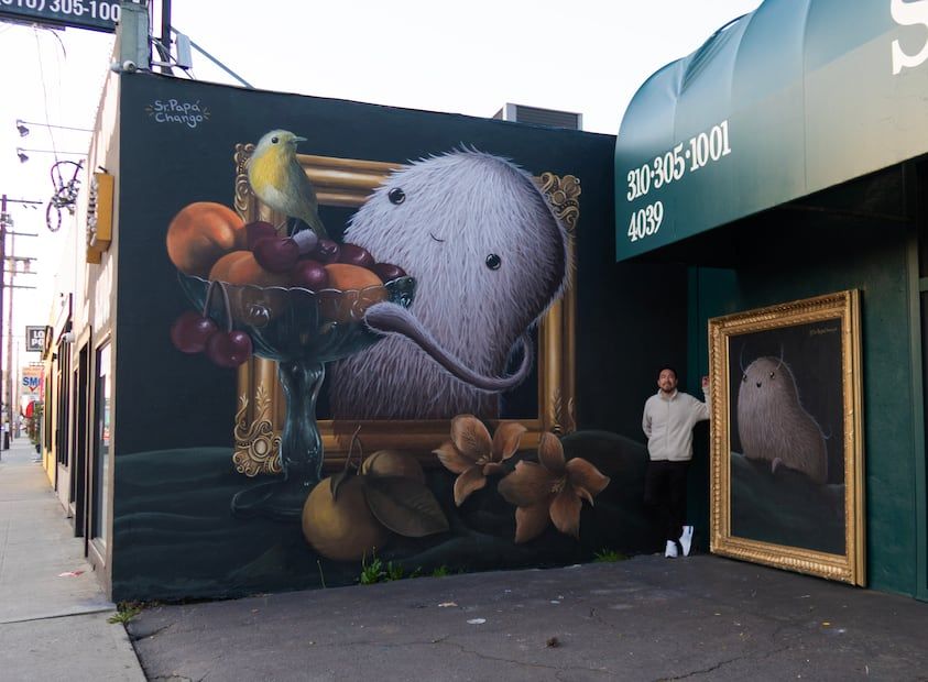 Jair Meza has taken his murals to various cities in the world. Photo: courtesy.