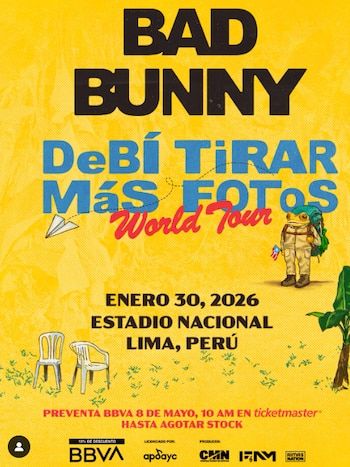 Bad Bunny returns to Peru