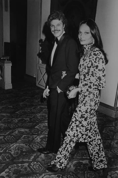 Diane Von Fürstenberg with her first husband, Egon Von Fürstenberg, in an event in New York in 1983.