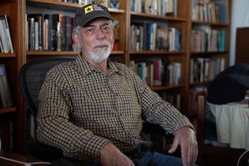 The journalist Gustavo Gorriti poses