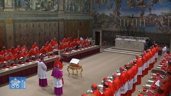 Cardinals congregate in the