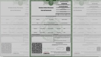The birth certificate is