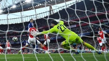 The moment where the striker