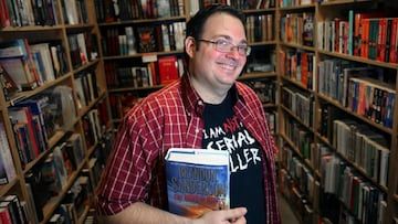 Sanderson smiling