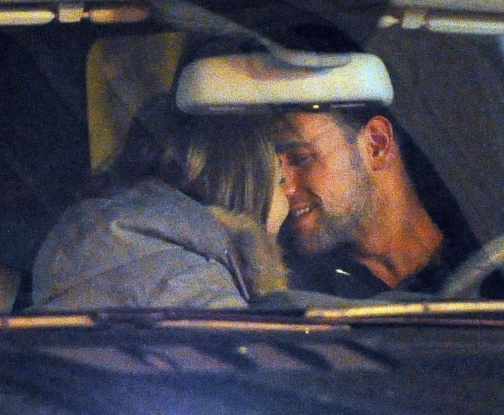 (File photo) Gonzalo Miro and Amaia Montero in the car kissing 12/24/2009