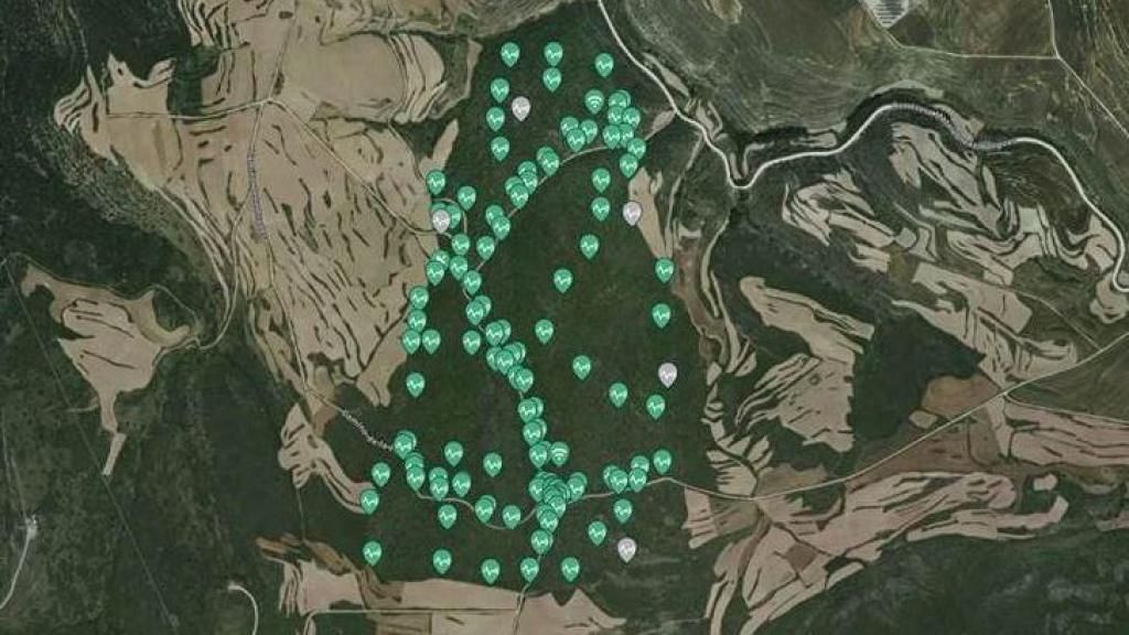 Location of the sensors in Magaña.