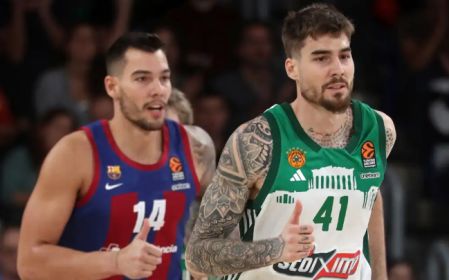 Juancho and Willy, last season, face to face in a Panathinaikos - Barça