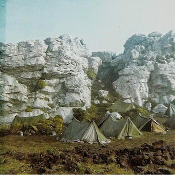 Argentine camp in Monte Longdon