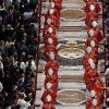 Cardinals attend a Mass prior to the start of the conclave to choose a new pope, at St. Peter's Basilica, Vatican City, Wednesday.
