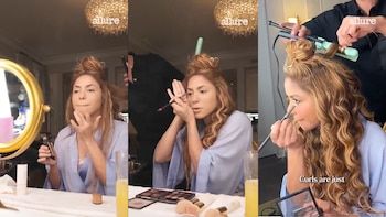 The Barranquillera surprised makeup alone